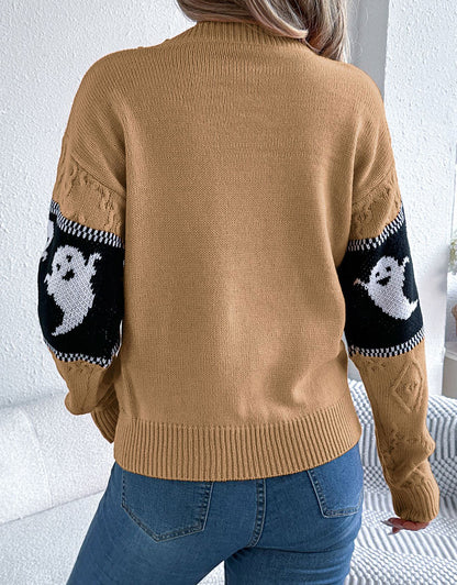 Halloween Ghost Knitting Sweater