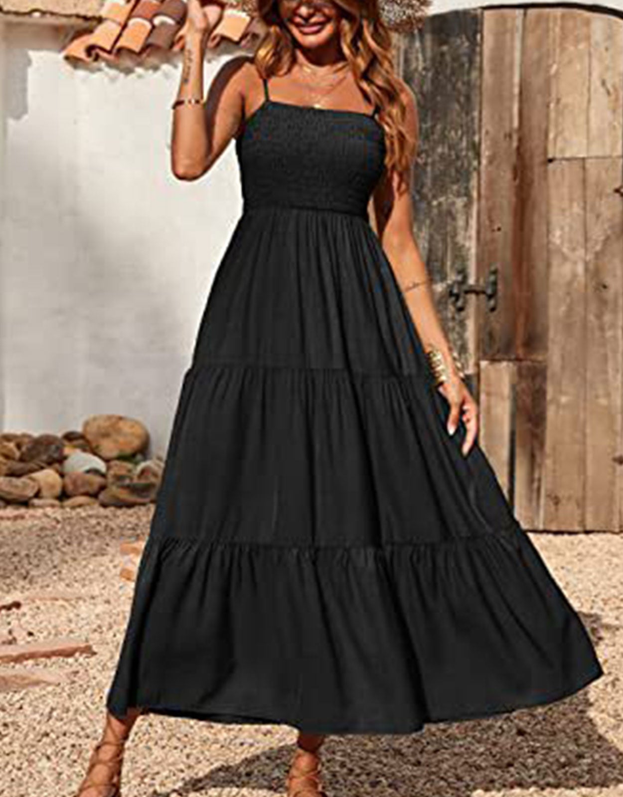 Sleeveless Strapless Swing Dress