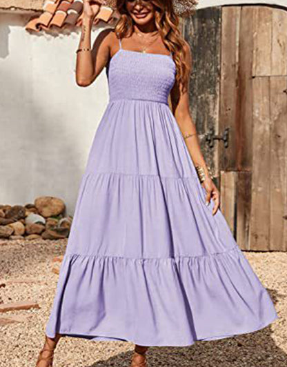 Sleeveless Strapless Swing Dress