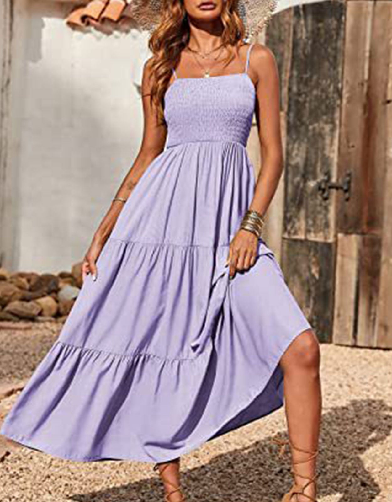 Sleeveless Strapless Swing Dress