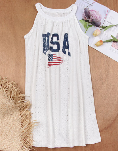 American flag swimsuit Dress cover up