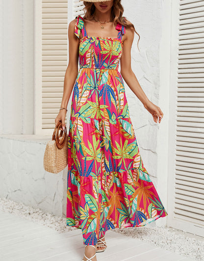 Printed Colorful Long Maxi Dress