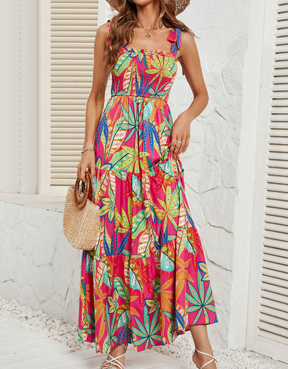 Printed Colorful Long Maxi Dress