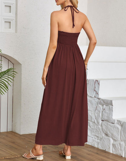 V Neck Sundress Sleeveless Dress