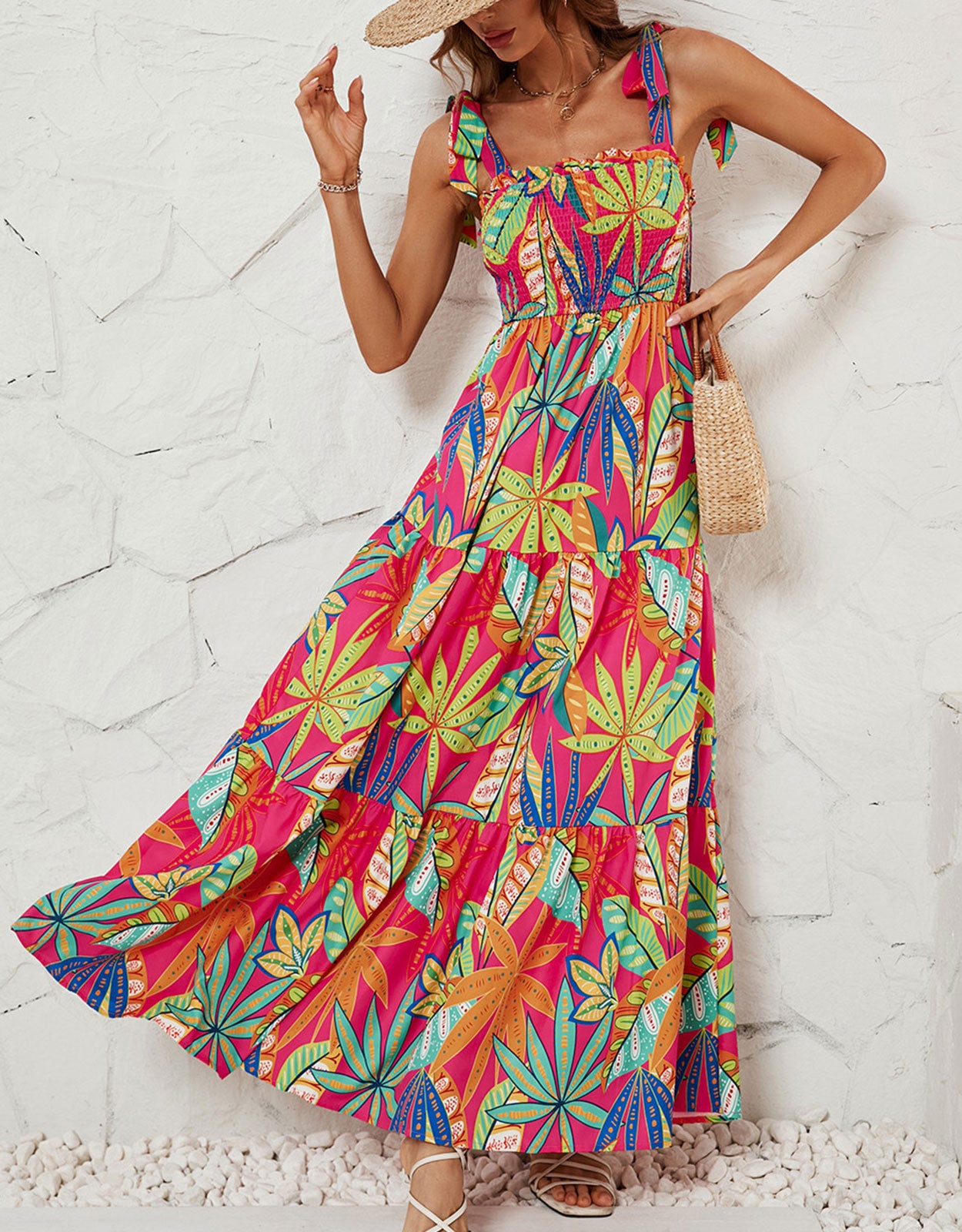 Printed Colorful Long Maxi Dress