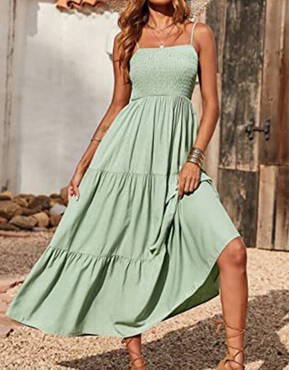 Sleeveless Strapless Swing Dress