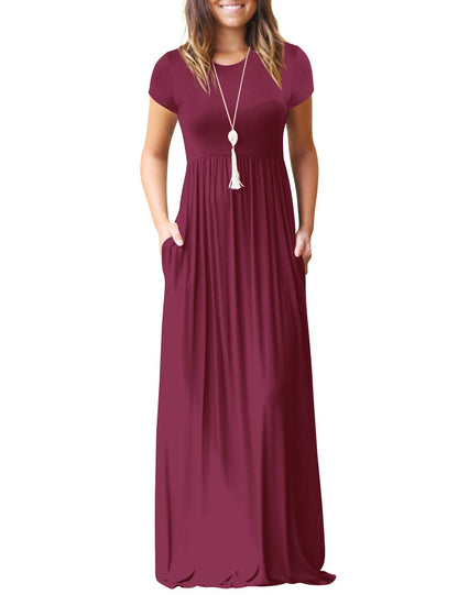 Maxi Dress for women High Waisted Summer Dreeses with Pockets