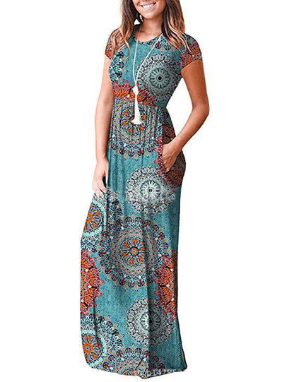 Maxi Dress for women High Waisted Summer Dreeses with Pockets