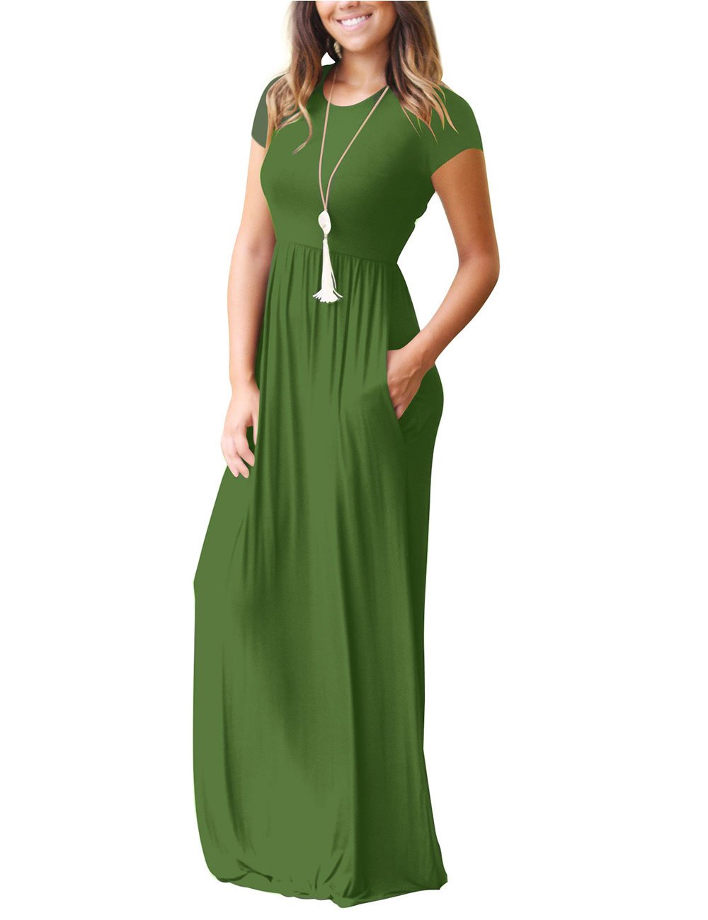 Maxi Dress for women High Waisted Summer Dreeses with Pockets