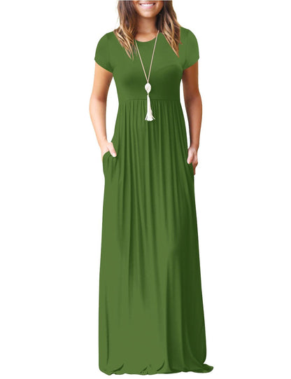 Maxi Dress for women High Waisted Summer Dreeses with Pockets