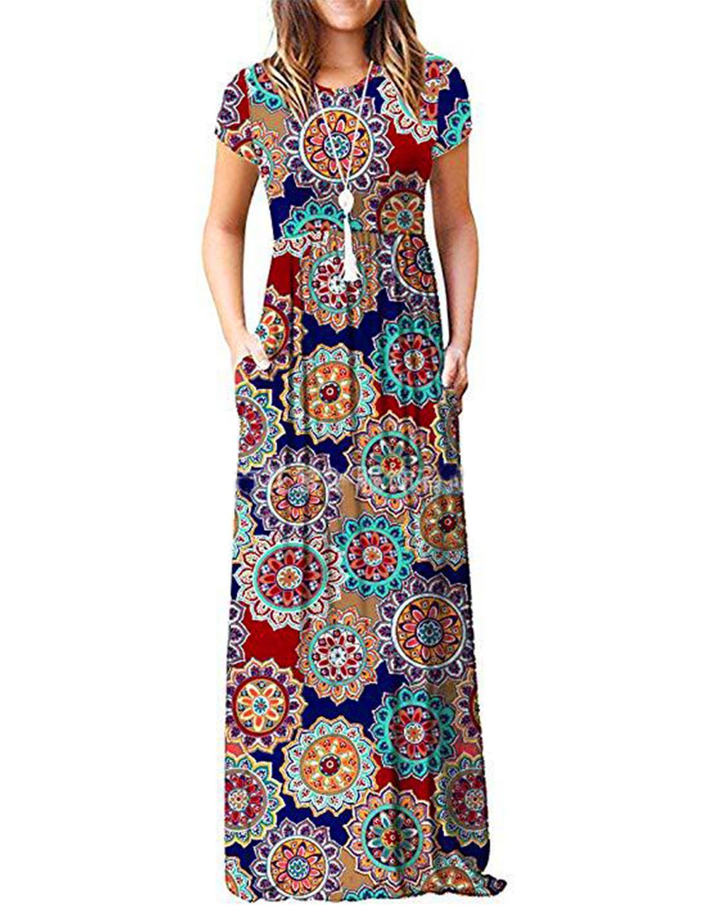 Maxi Dress for women High Waisted Summer Dreeses with Pockets