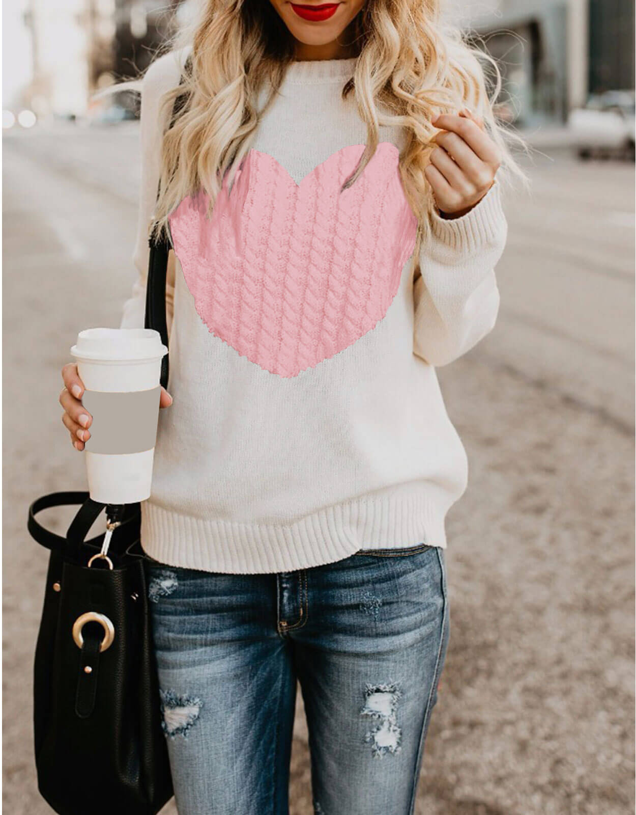 Cute Heart Sweater