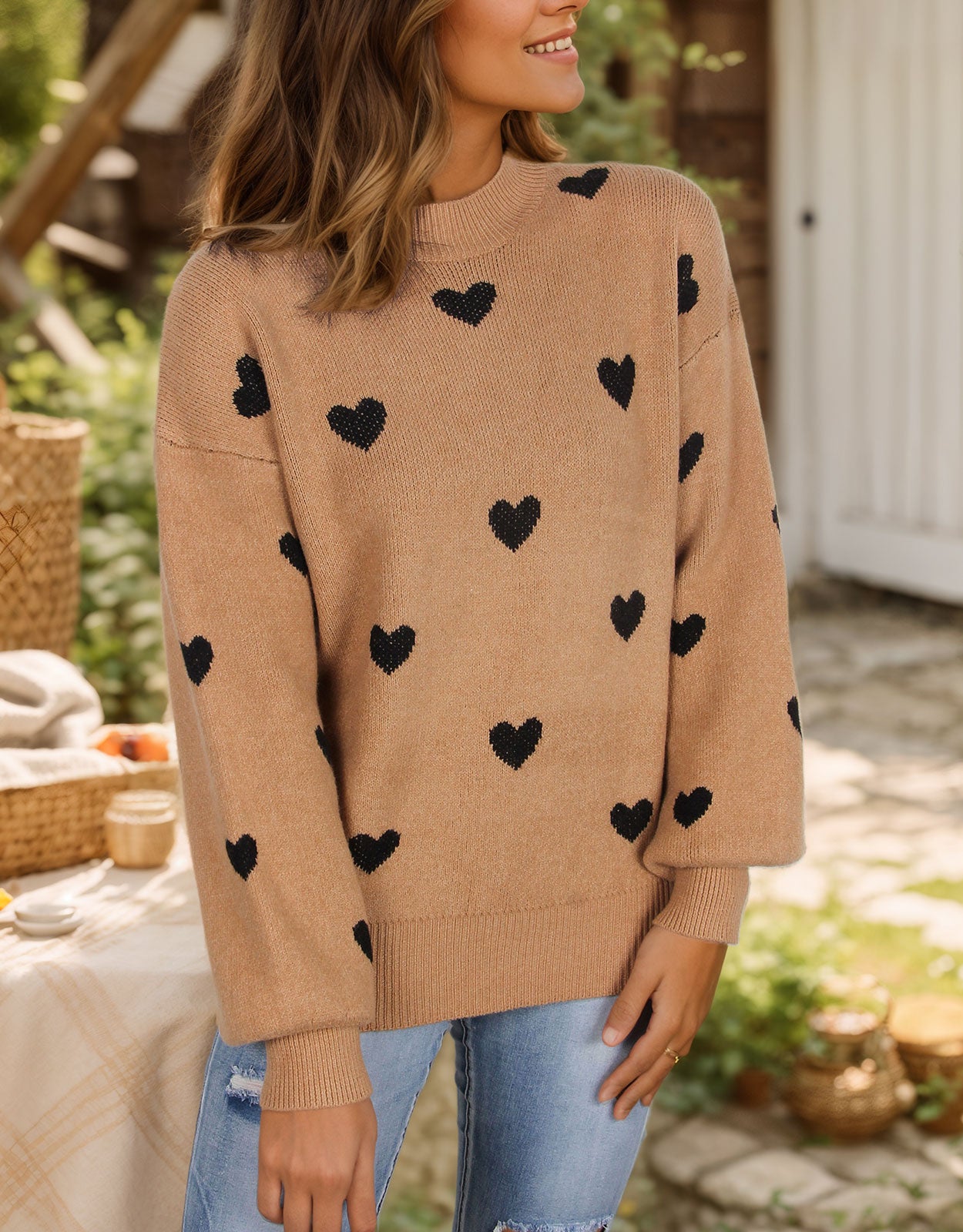 Casual Heart Sweater