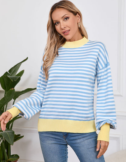 Casual Striped Pullover